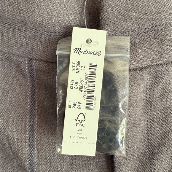 The Harlow Low-Slung Wide-Leg Pant in Pinstripe NWT - Picture 7 of 14